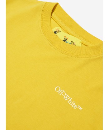 Off-White Boys Classic Arrow Tab T-Shirt in Yellow suggérées chez