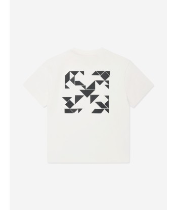 Off-White Boys Arrow Geometric T-Shirt in White store