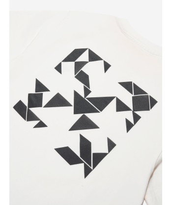 Off-White Boys Arrow Geometric T-Shirt in White store