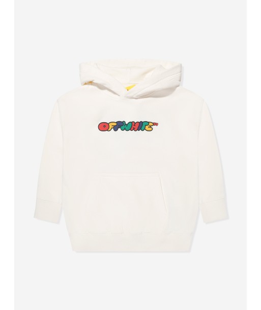 Off-White Boys Arrow Chunky Hoodie in Ivory Venez découvrir notre 