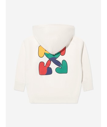 Off-White Boys Arrow Chunky Hoodie in Ivory Venez découvrir notre 