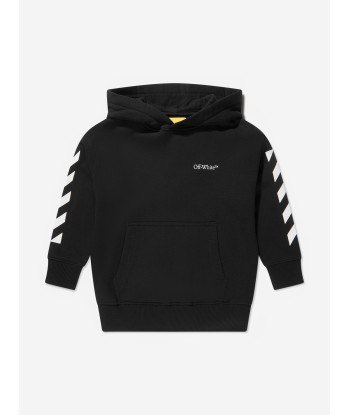 Off-White Boys Classic Arrow Tab Hoodie in Black Profitez des Offres !