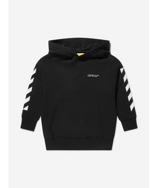 Off-White Boys Classic Arrow Tab Hoodie in Black Profitez des Offres !