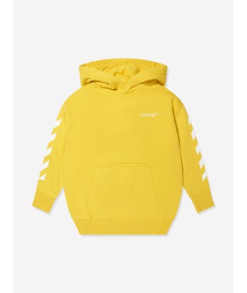 Off-White Boys Classic Arrow Tab Hoodie in Yellow Le MVP de beaucoup