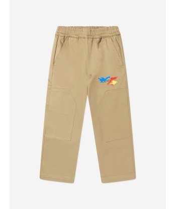 Off-White Boys Camouflage Logo Carpenter Trousers in Beige 50-70% off 