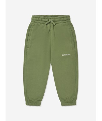 Off-White Boys Bookish Diag Joggers in Green store