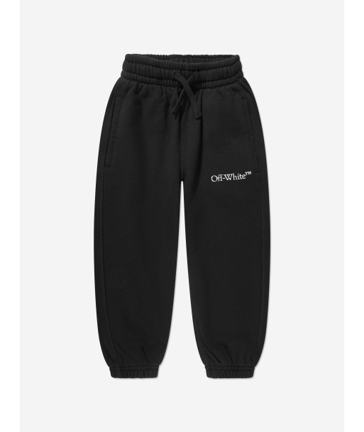 Off-White Boys Bookish Bit Logo Joggers in Black store