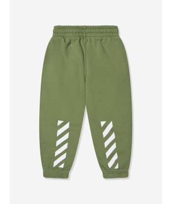 Off-White Boys Bookish Diag Joggers in Green store