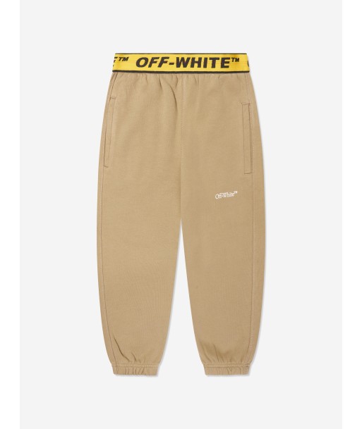 Off-White Boys Industrial Logo Band Joggers in Beige 2 - 3 jours ouvrés.