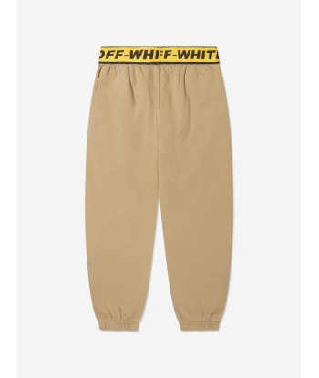 Off-White Boys Industrial Logo Band Joggers in Beige 2 - 3 jours ouvrés.