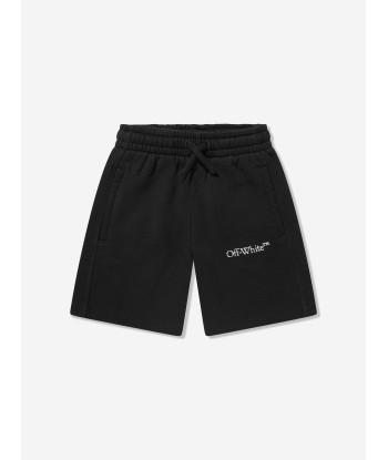 Off-White Boys Bookish Bit Logo Sweat Shorts in Black de la marque