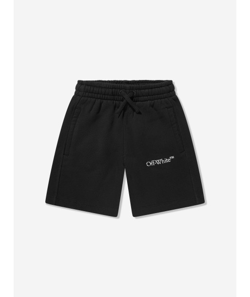 Off-White Boys Bookish Bit Logo Sweat Shorts in Black de la marque