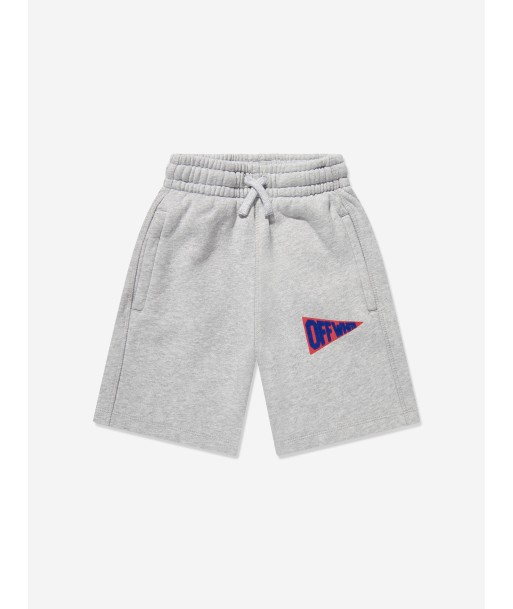 Off-White Boys Logo Flags Sweat Shorts in Grey suggérées chez