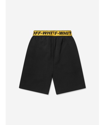 Off-White Boys Industrial Logo Band Sweat Shorts in Black store