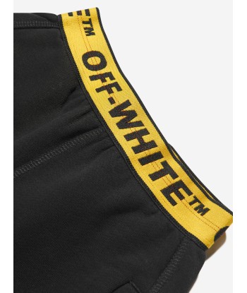 Off-White Boys Industrial Logo Band Sweat Shorts in Black store