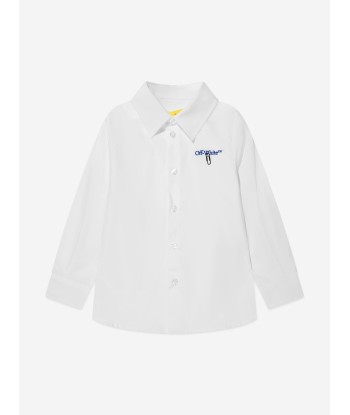 Off-White Boys Bookish Clip Shirt in White À commander