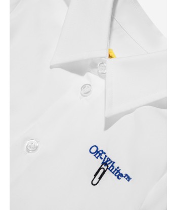 Off-White Boys Bookish Clip Shirt in White À commander