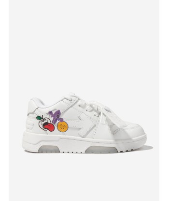 Off-White Boys Out Of Office Stickers Trainers in White store