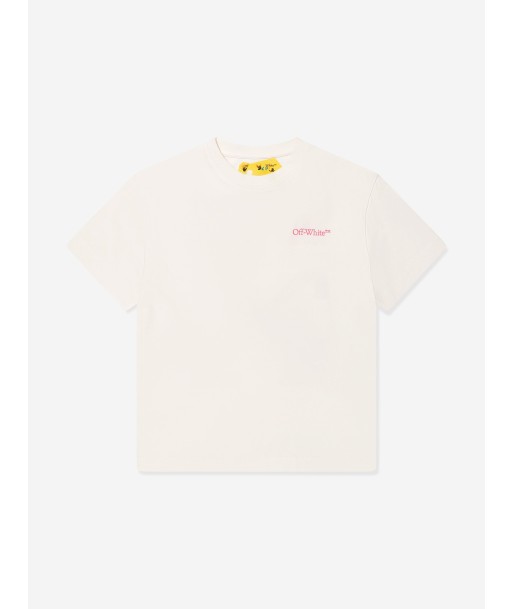 Off-White Girls Classic Arrow Tab T-Shirt in Ivory 2 - 3 jours ouvrés.