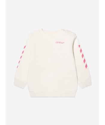 Off-White Baby Girls Bookish Diag Tracksuit in Ivory meilleur choix