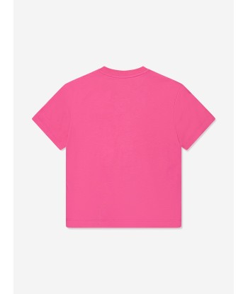 Off-White Girls Bookish Bit Logo T-Shirt in Pink pas cher chine