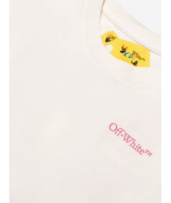 Off-White Girls Classic Arrow Tab T-Shirt in Ivory 2 - 3 jours ouvrés.