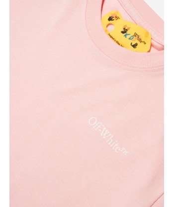 Off-White Girls Classic Arrow Tab T-Shirt in Pink france