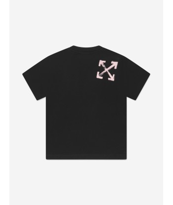 Off-White Girls Paint Script T-Shirt in Black 50-70% off 