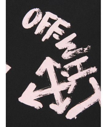 Off-White Girls Paint Script T-Shirt in Black 50-70% off 