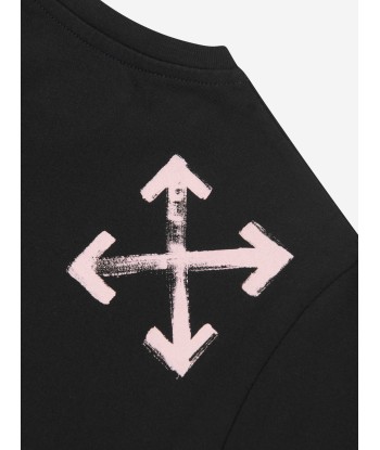 Off-White Girls Paint Script T-Shirt in Black 50-70% off 