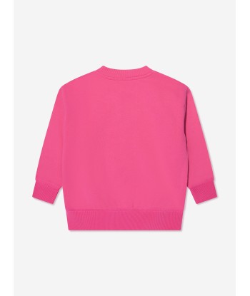 Off-White Girls Bookish Bit Logo Sweatshirt in Pink Comment ça marche