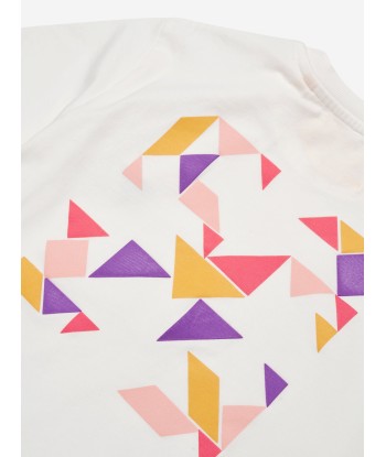 Off-White Girls Arrow Geometric T-Shirt in White ouvre sa boutique