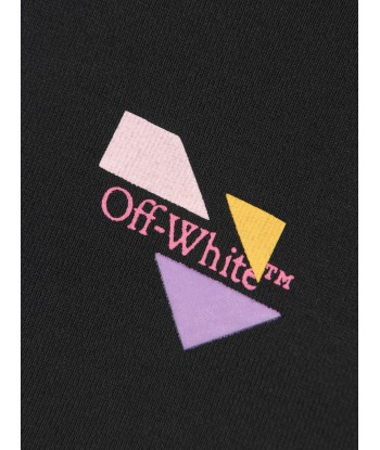 Off-White Girls Arrow Geometric Hoodie in Black pas cher chine