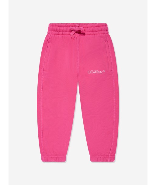 Off-White Girls Bookish Bit Logo Joggers in Pink Faites des économies