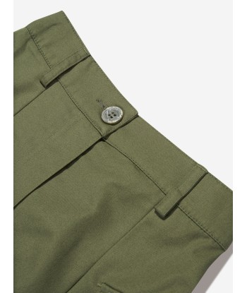 Off-White Girls OW Script Cargo Skirt in Green de France