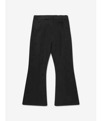 Off-White Girls Logo Geometric Flare Sweatpants in Black 2023