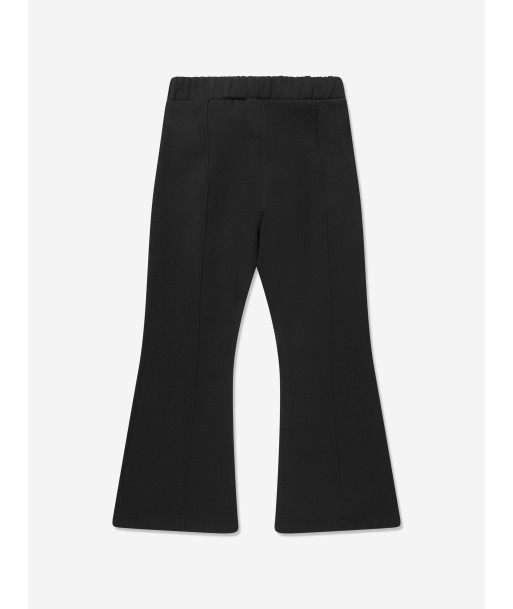 Off-White Girls Logo Geometric Flare Sweatpants in Black 2023