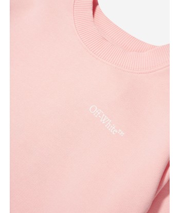 Off-White Girls Classic Arrow Tab Sweater Dress in Pink pas cheres