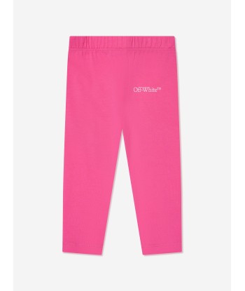 Off-White Baby Girls Bookish Diag Leggings in Pink est présent 