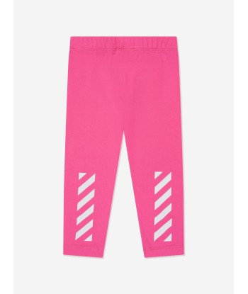 Off-White Baby Girls Bookish Diag Leggings in Pink est présent 