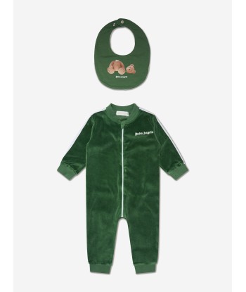 Palm Angels Baby Boys Romper Gift Set in Green brillant des détails fins