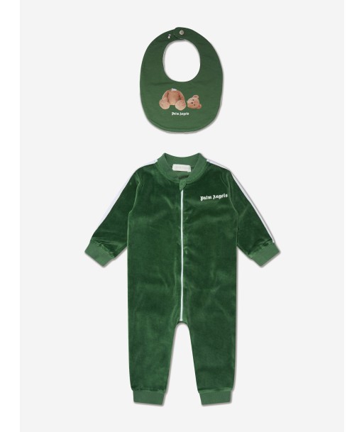 Palm Angels Baby Boys Romper Gift Set in Green brillant des détails fins