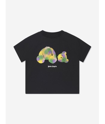 Palm Angels Boys Pop PA Bear T-Shirt in Black du meilleur 