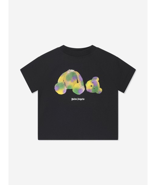 Palm Angels Boys Pop PA Bear T-Shirt in Black du meilleur 