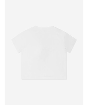 Palm Angels Boys Dino Punk T-Shirt in White votre