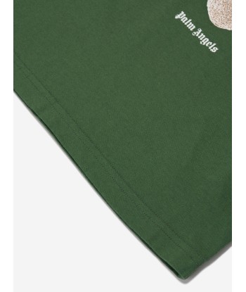 Palm Angels Boys Bear T-Shirt in Green online