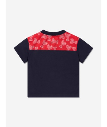 Palm Angels Boys PA Bears Paisley T-Shirt in Navy Par le système avancé 