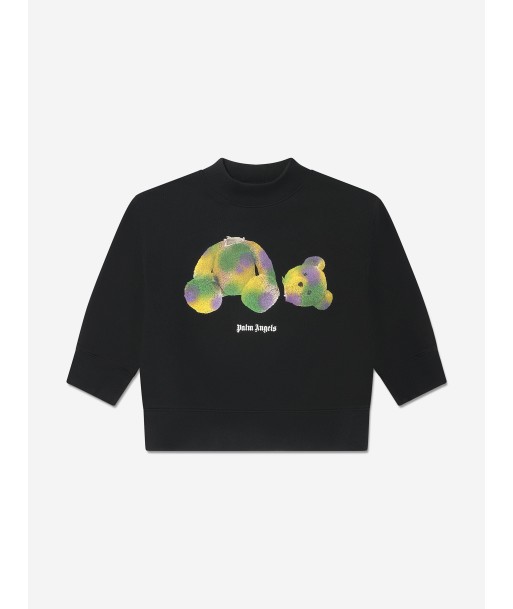 Palm Angels Boys Pop PA Bear Sweatshirt in Black l'évolution des habitudes 