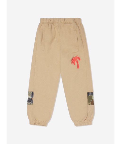 Palm Angels Boys Palm Brush Camo Joggers in Beige en linge