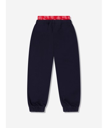 Palm Angels Boys Bears Paisley Joggers in Navy en linge